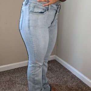 Women's Bootcut Skinny Blue Jeans